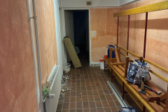 Ein Blick in die erste Umkleide